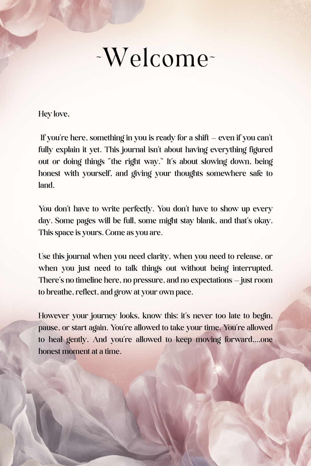 A Gentle Healing 12-Month Digital Healing Journal