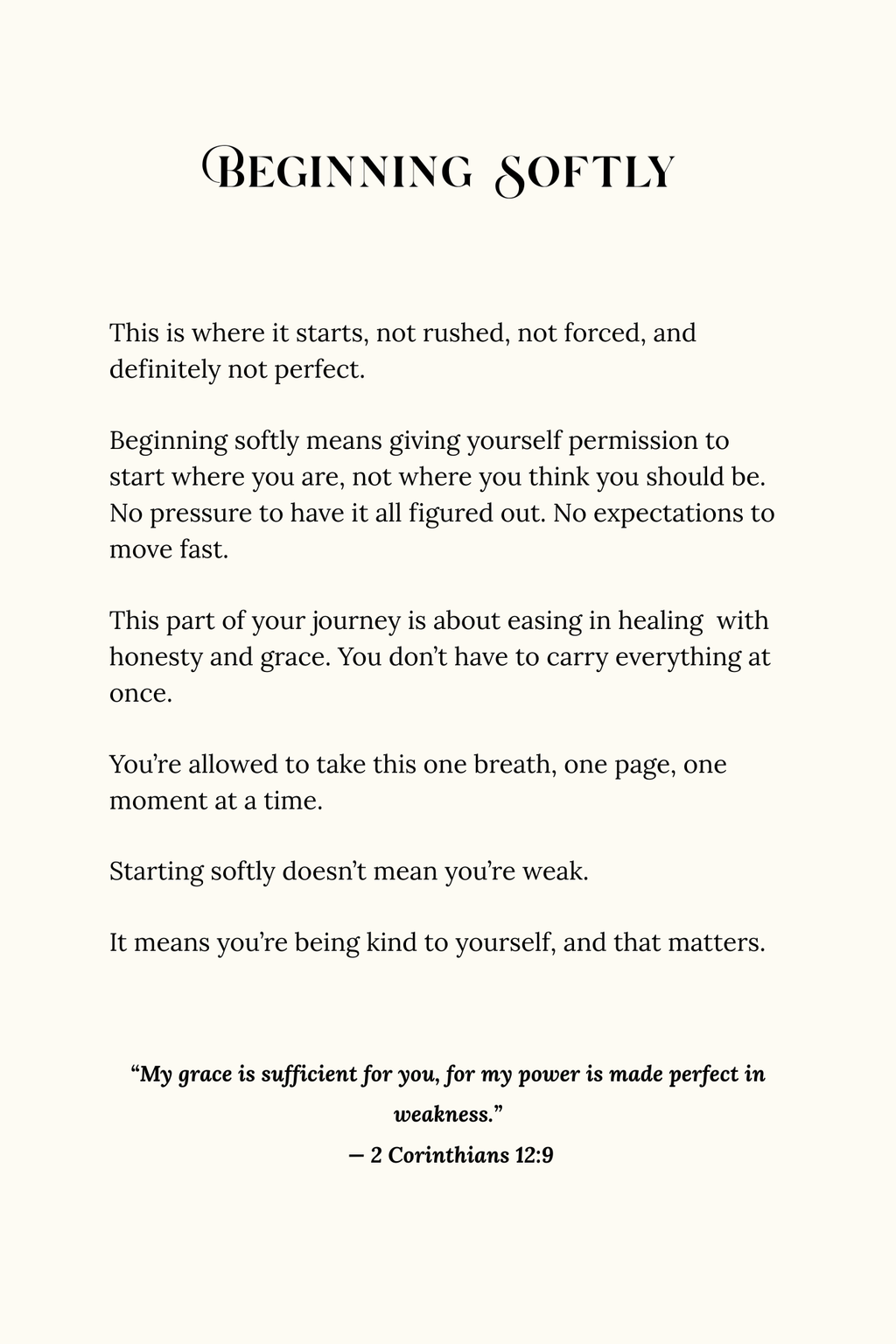 A Gentle Healing 12-Month Digital Healing Journal
